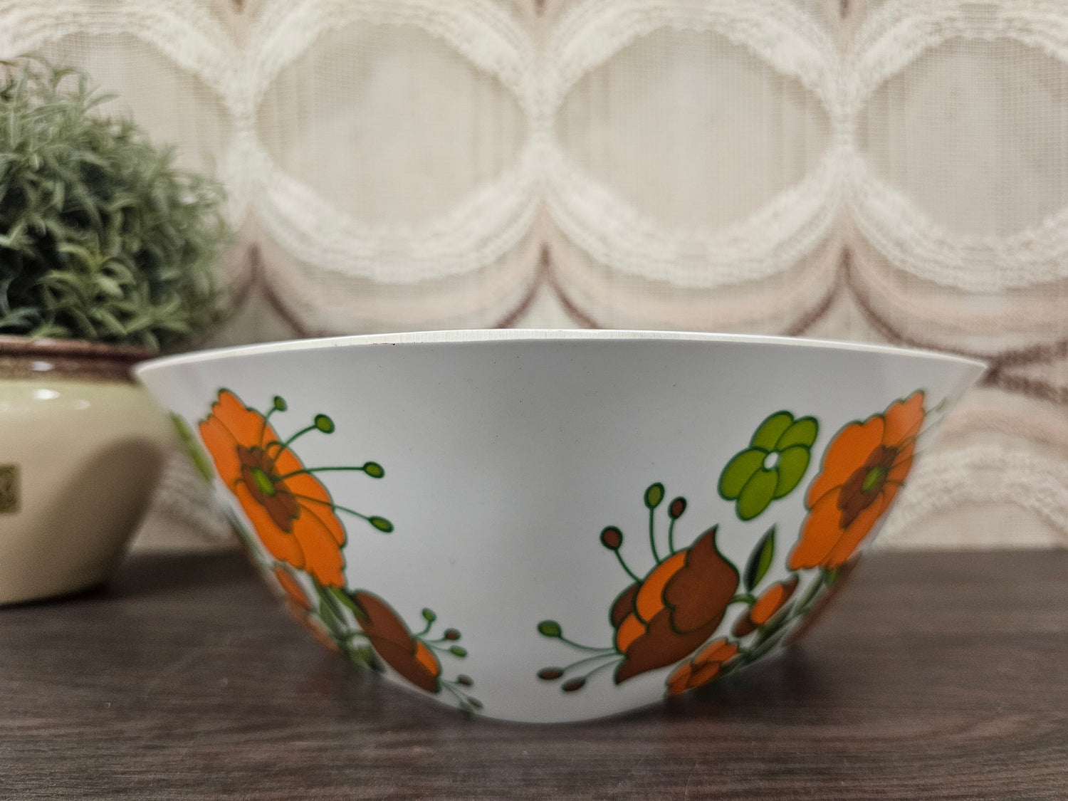 Tefal melamine schaal jaren ’70 – vintage saladeschaal met bloemenprint