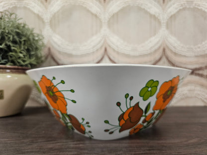 Tefal melamine schaal jaren ’70 – vintage saladeschaal met bloemenprint
