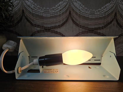 Lichtblauw metalen wandlamp Massive