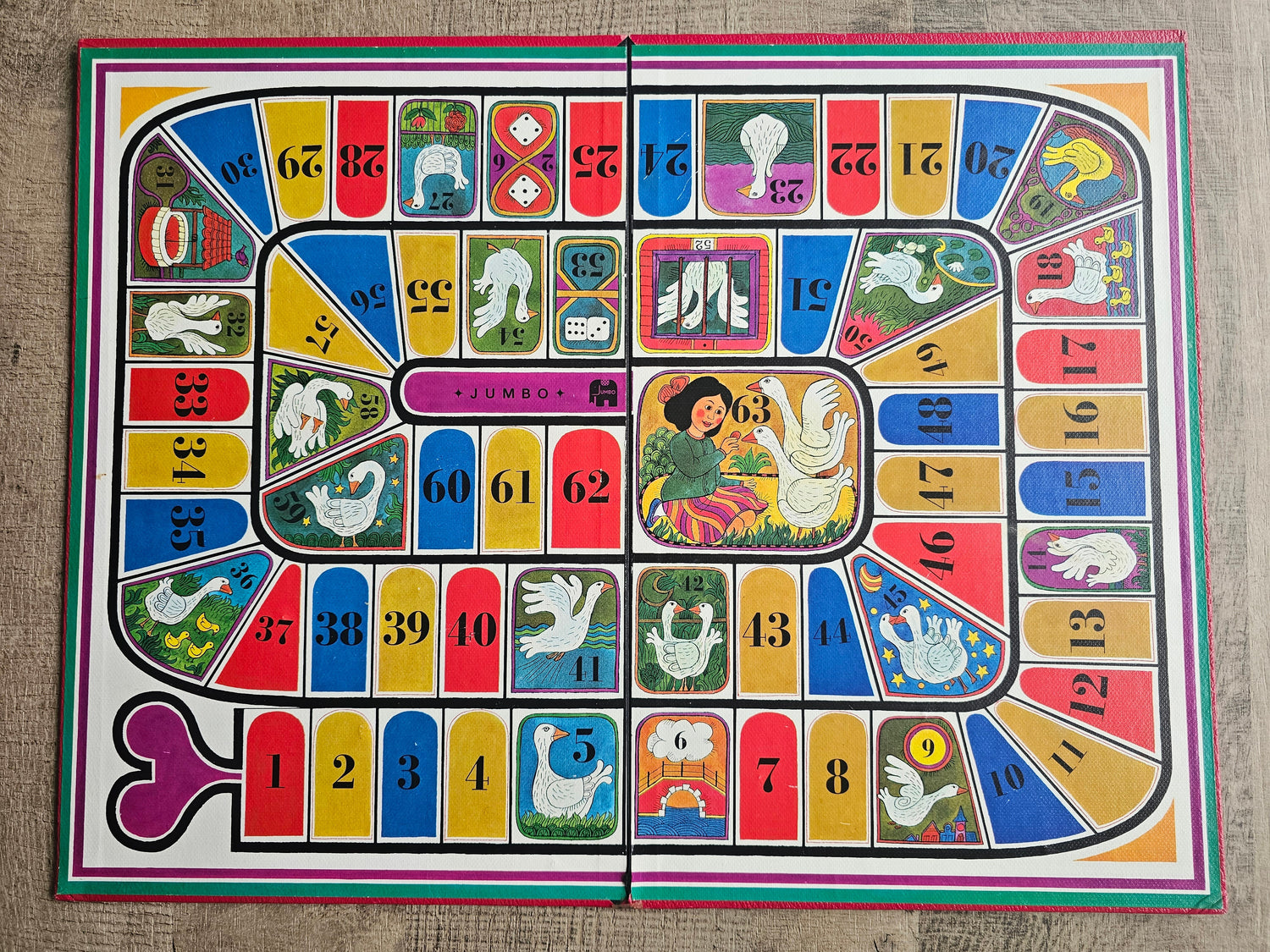 Jumbo Ganzenbord bordspel
