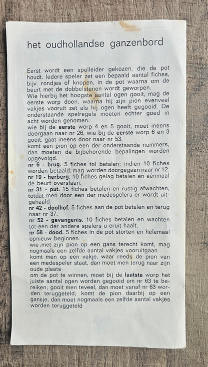 Jumbo Ganzenbord bordspel