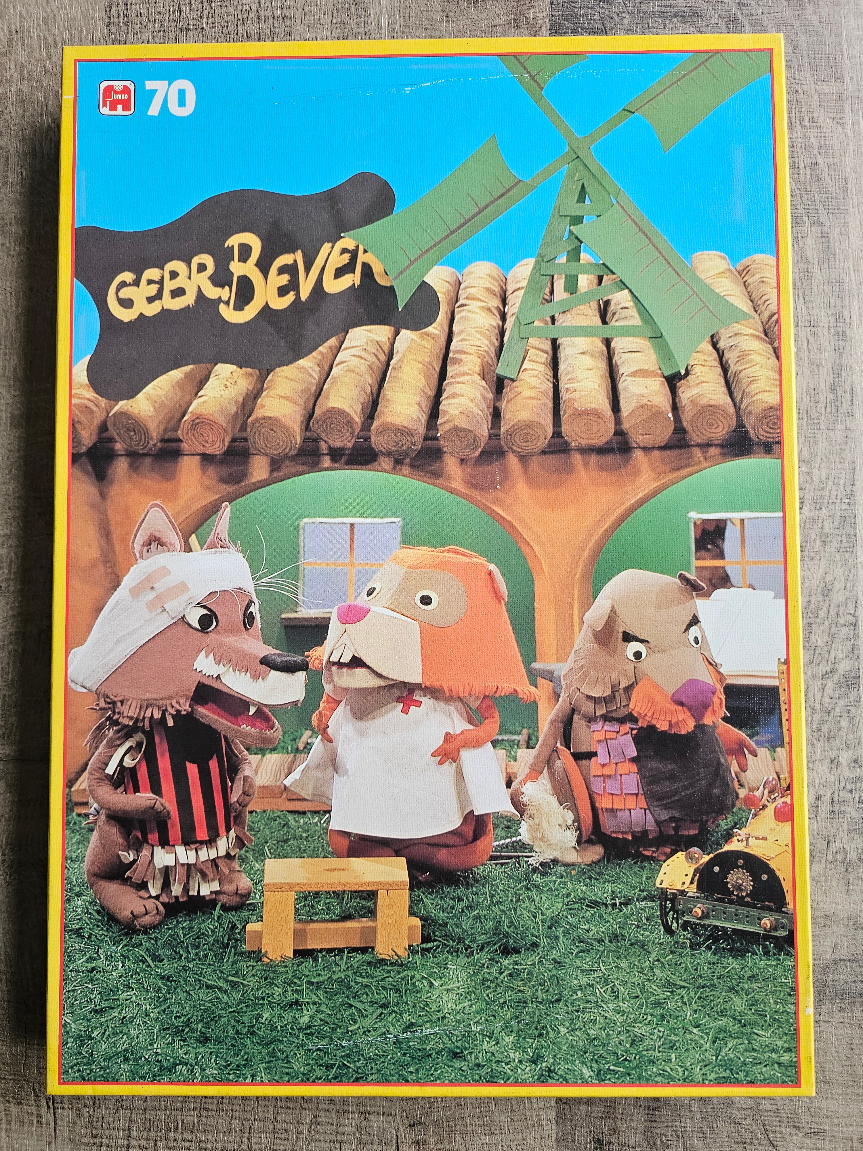 Fabeltjeskrant vintage puzzel Gebroeders Bever 70 stukjes