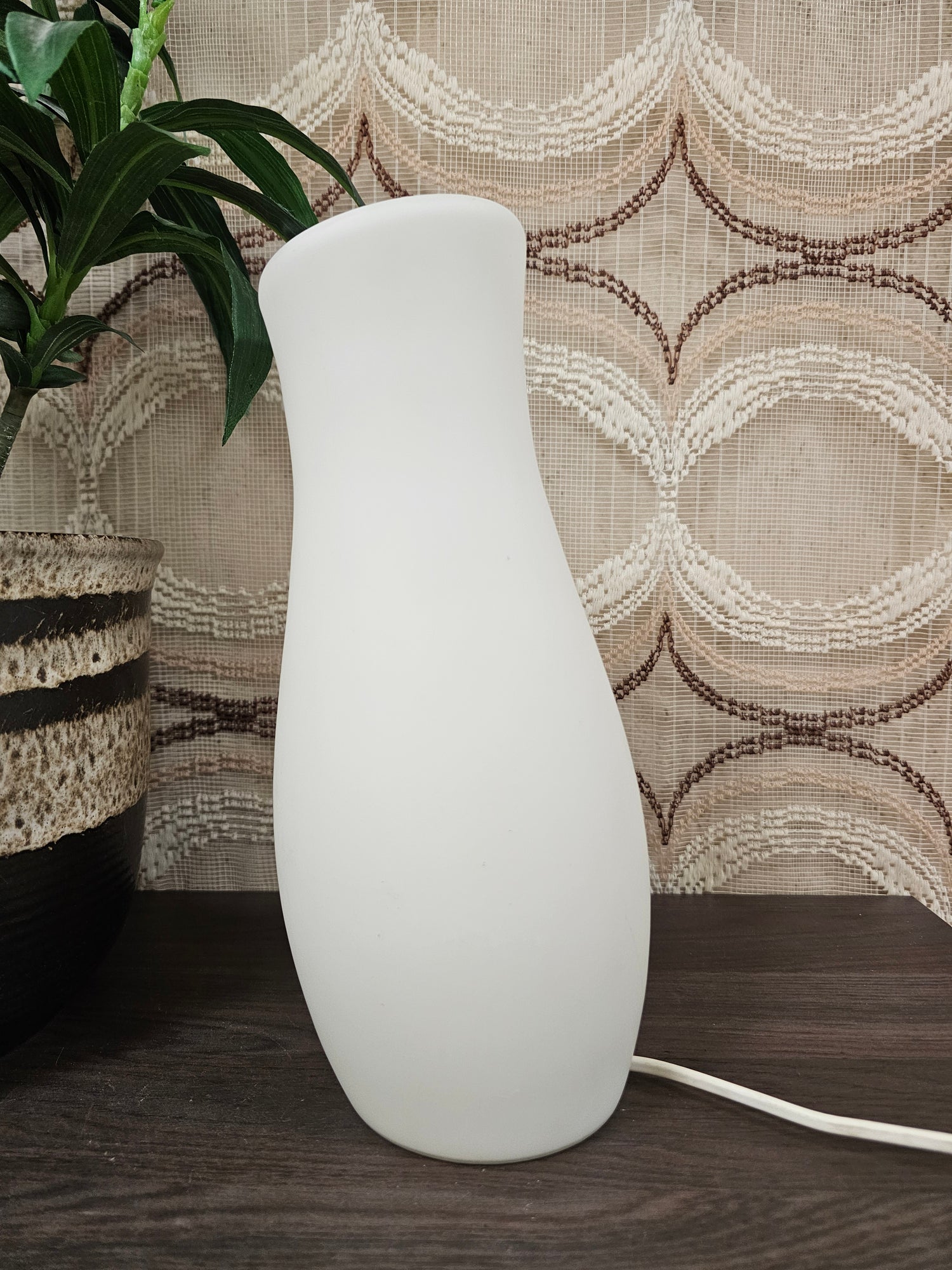 Ikea witte glazen lamp Mylonit