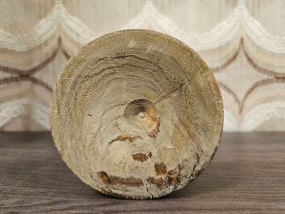 Houten vaas vintage 23,5 cm