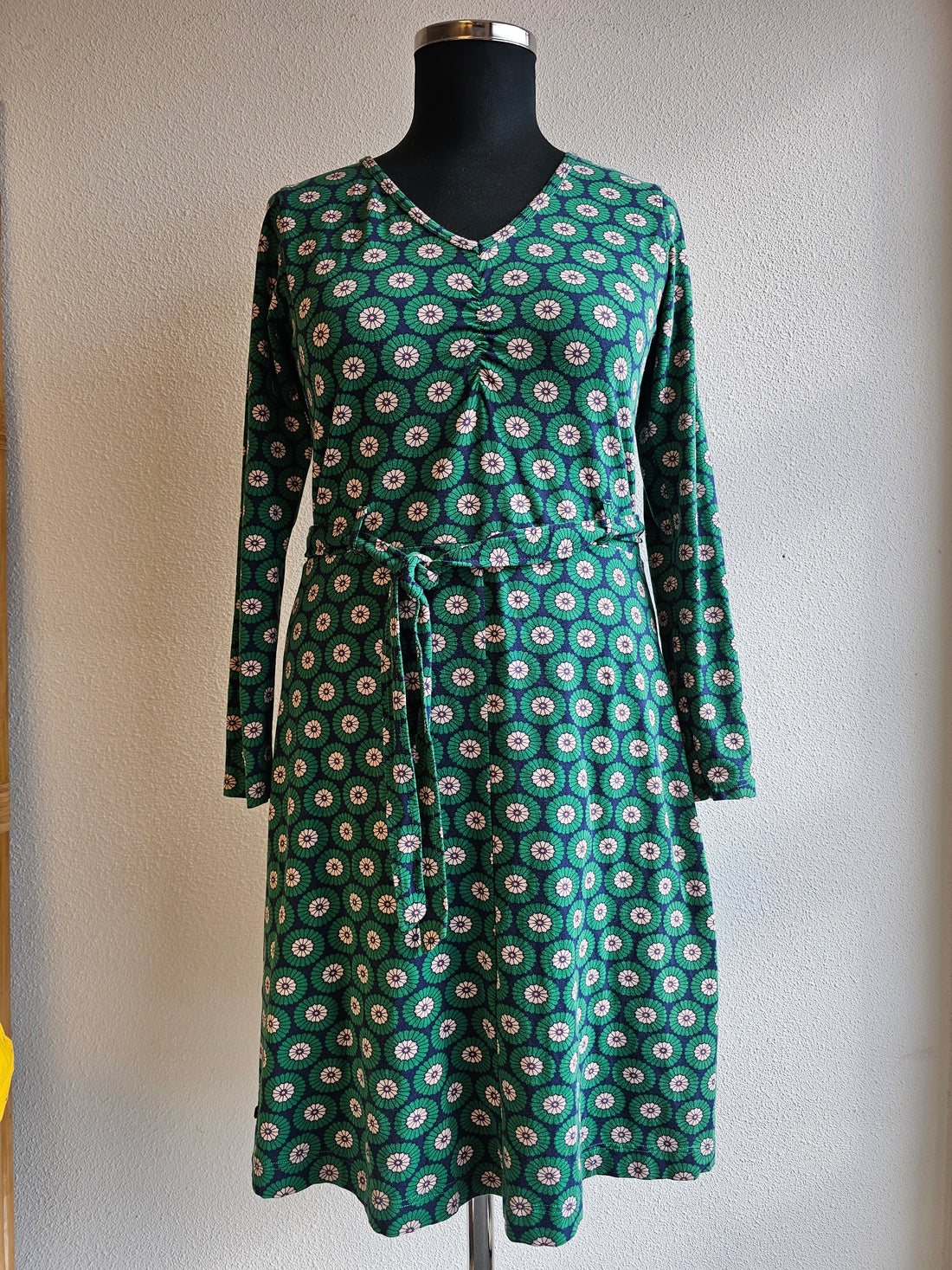 4 Funky Flavours jurk groene bloemen L