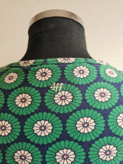4 Funky Flavours jurk groene bloemen L