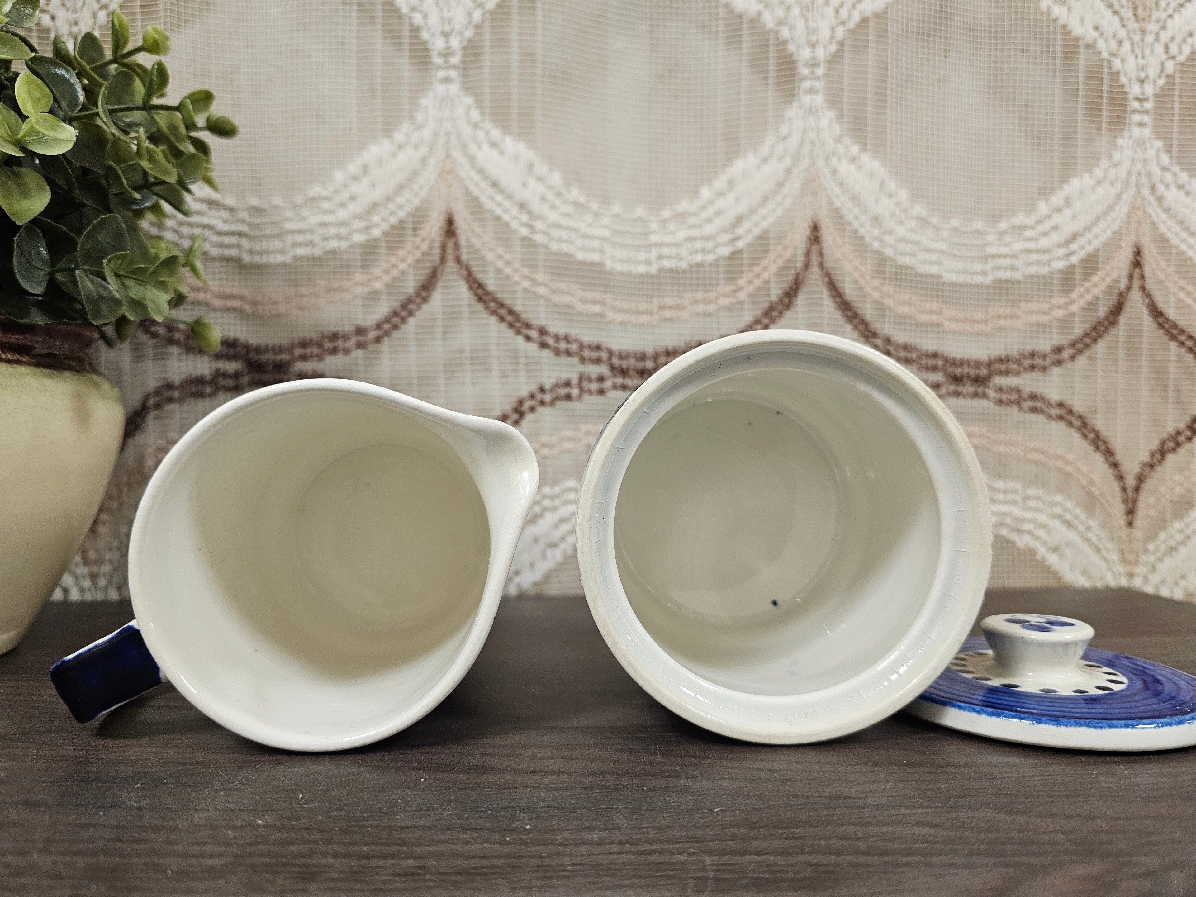 Villeroy &amp; Boch Delta roomstel blauw bloemmotief