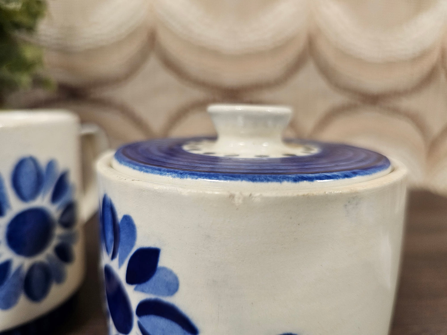 Villeroy &amp; Boch Delta roomstel blauw bloemmotief
