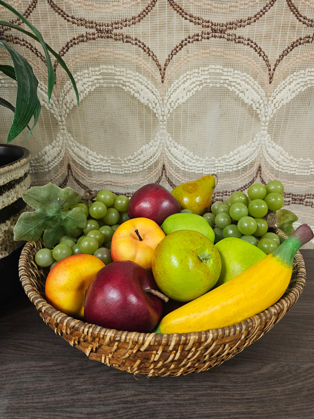 Birma rieten mand 31 cm rond