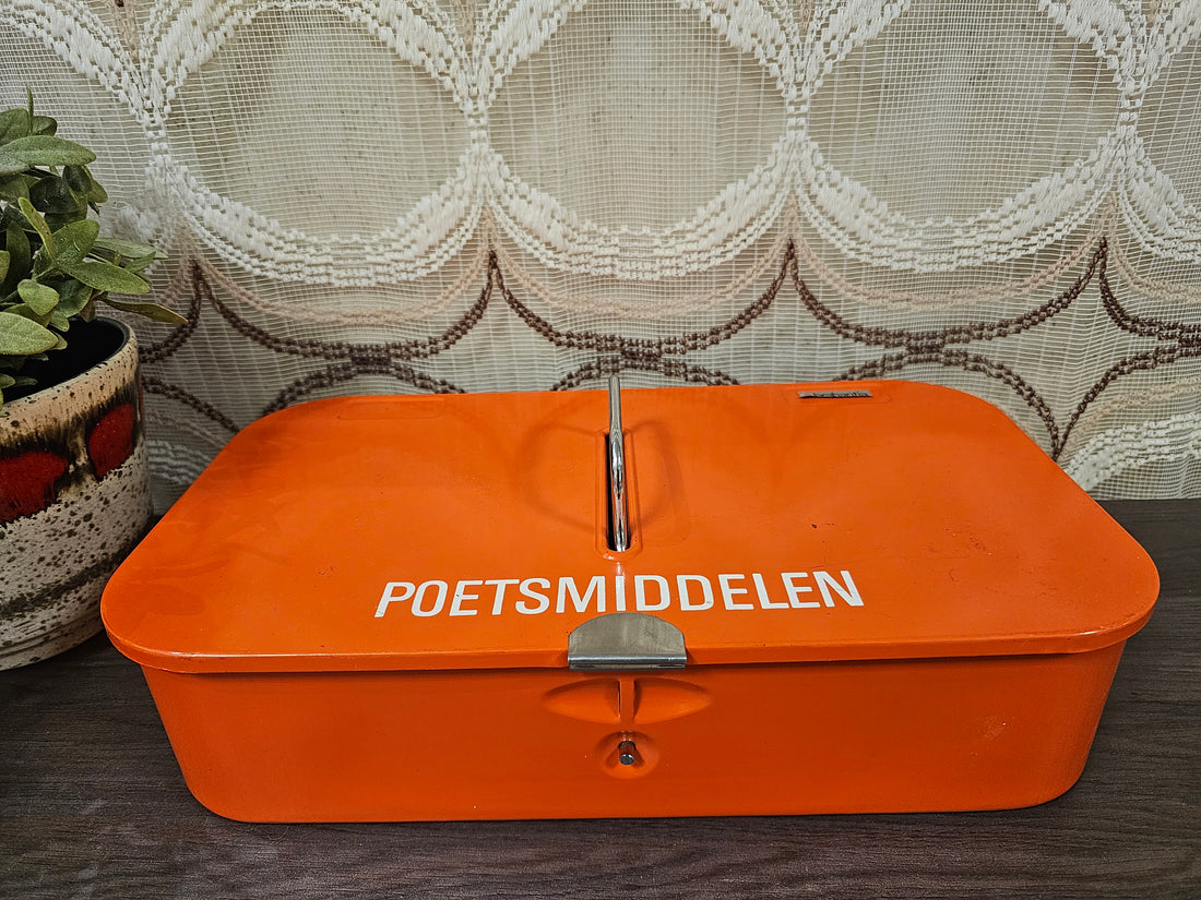 Brabantia oranje poetsmiddelen box