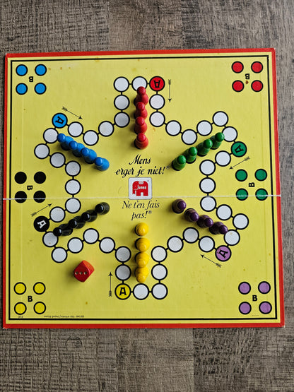 Jumbo Mens erger je niet houten pionnen