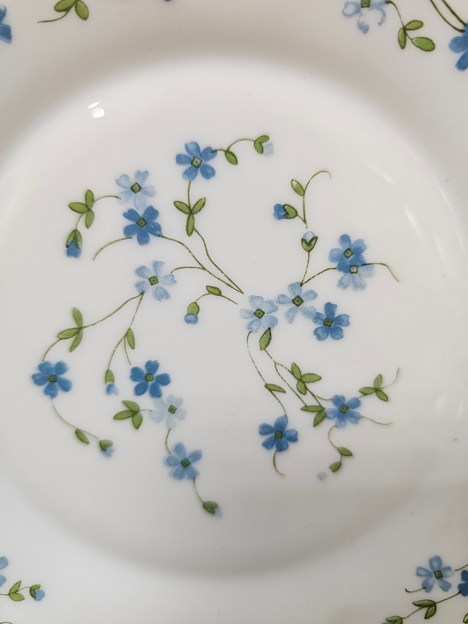 Arcopal Veronica bord 19,5 cm vintage melkglas servies