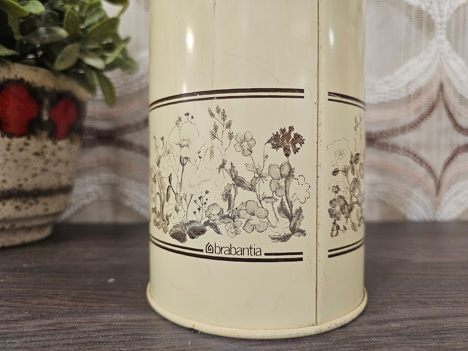 Brabantia spaghetti bus beige bruine bloemen