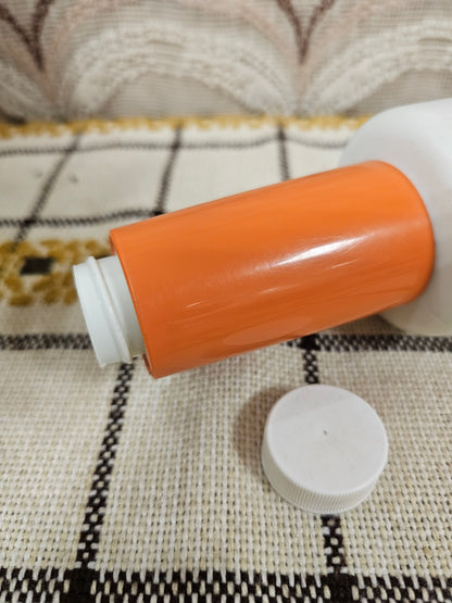 Tupperware deegroller wit | Oranje handvatten | Vulbaar met water | 46 cm