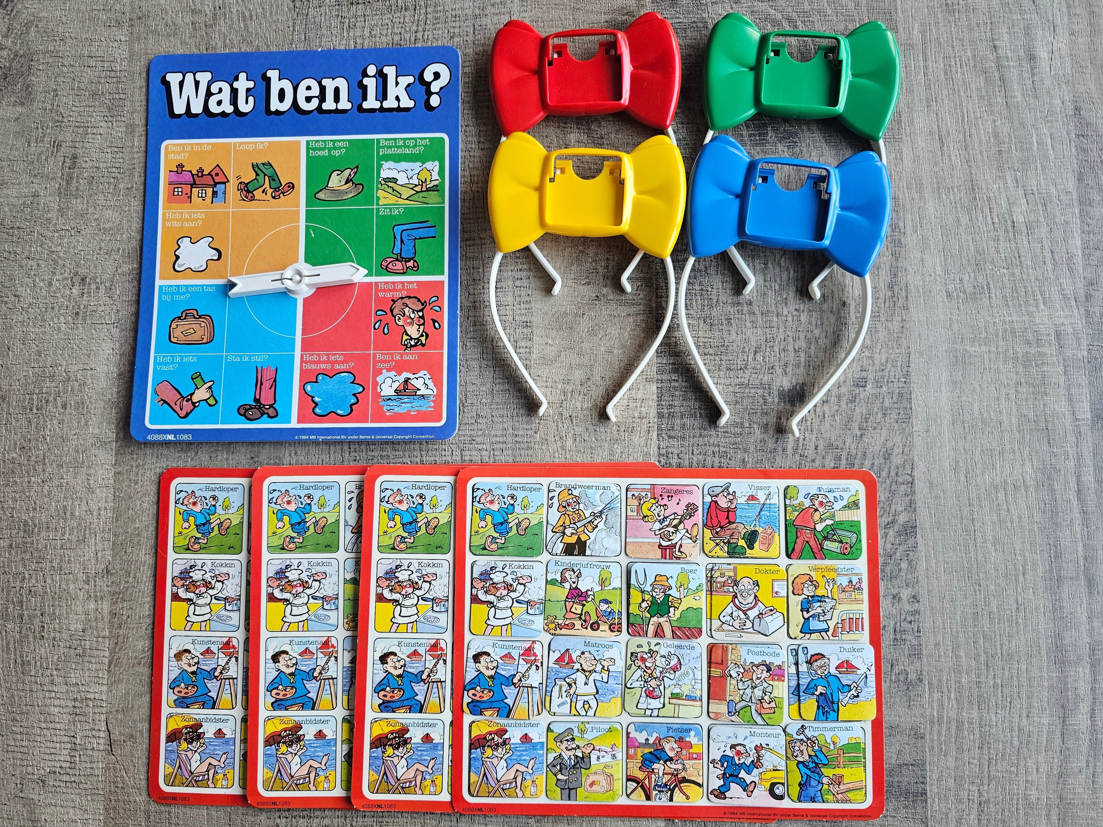 MB Spel wat ben ik? gezelschapsspel jaren 80