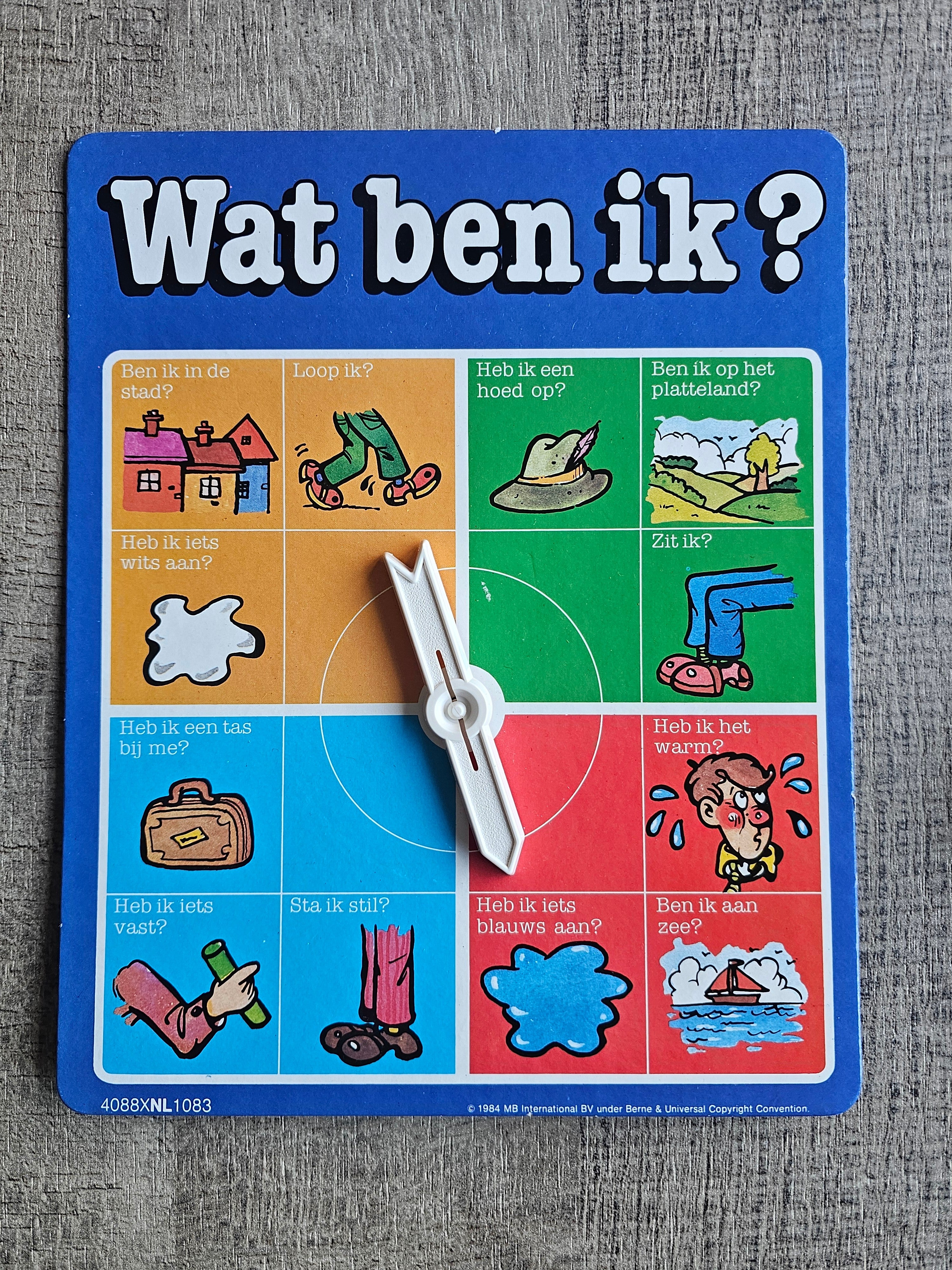 MB Spel wat ben ik? gezelschapsspel jaren 80