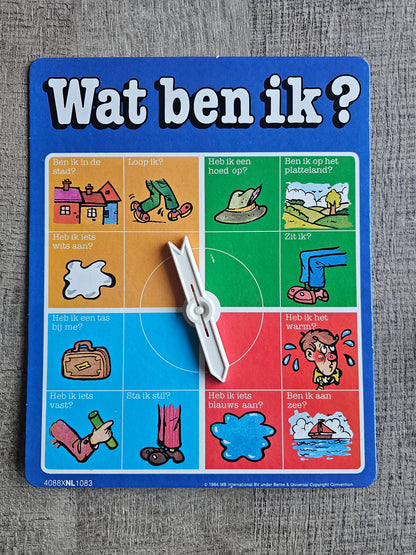 MB Spel wat ben ik? gezelschapsspel jaren 80