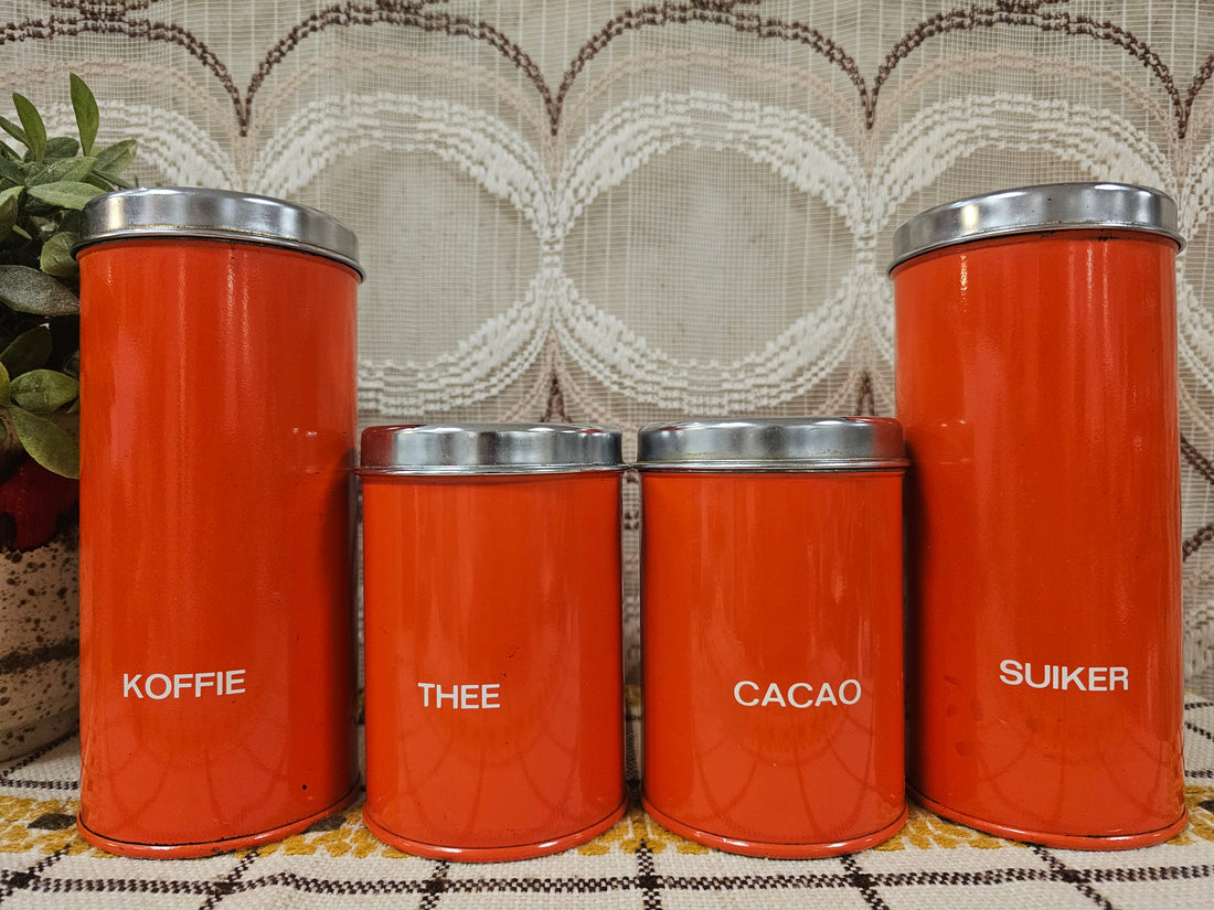 Brabantia oranje voorraadbussen