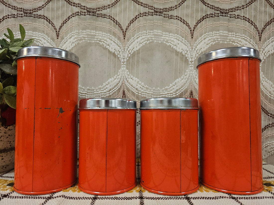 Brabantia oranje voorraadbussen