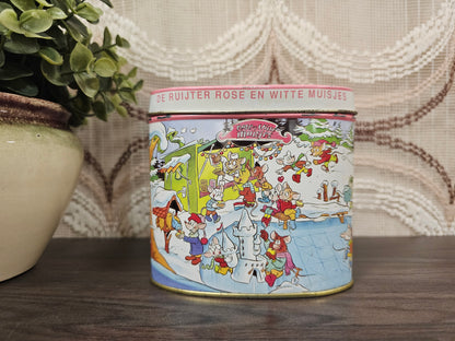 De Ruijter blik roze en witte muisjes ovaal