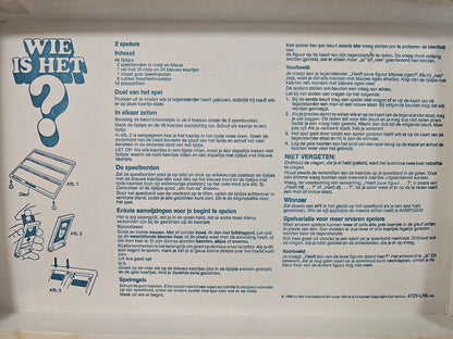 Wie is het? MB Spel jaren 80  vintage gezelschapsspel