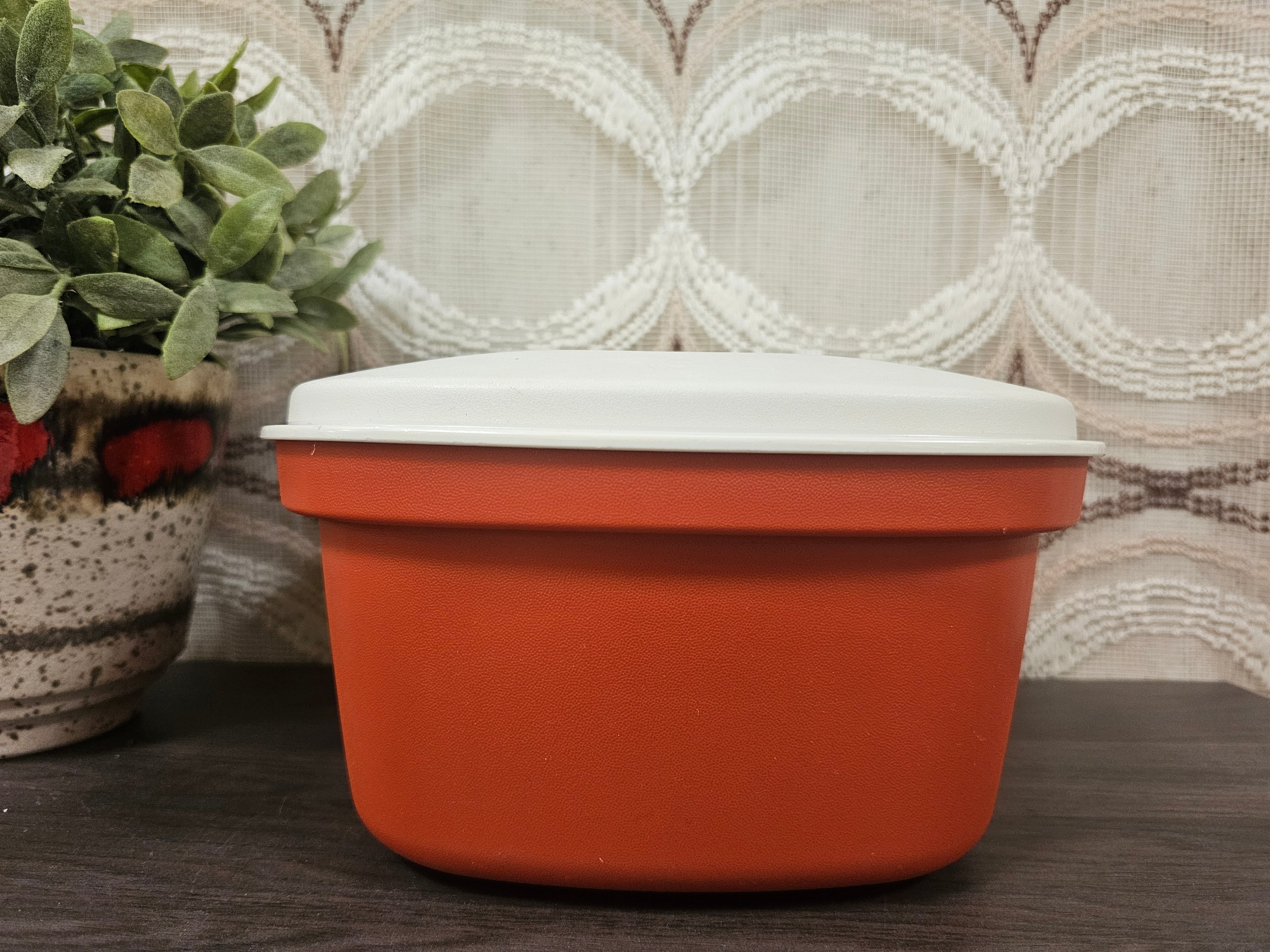 Tupperware oranje serveerwonder met vergiet