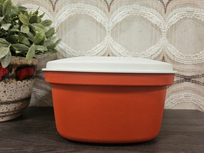 Tupperware oranje serveerwonder met vergiet