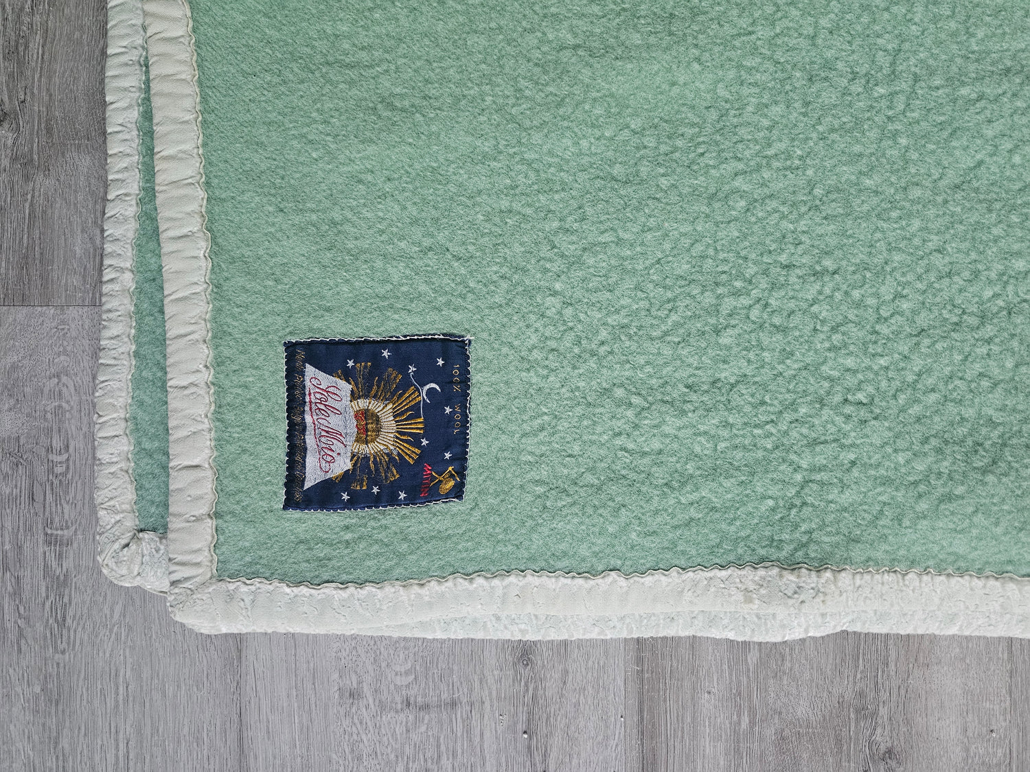 Solo Mio wollen deken mintgroen 225 x 195 cm