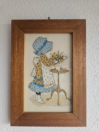 Sarah Kay - Holly Hobbie ingelijst borduurwerk