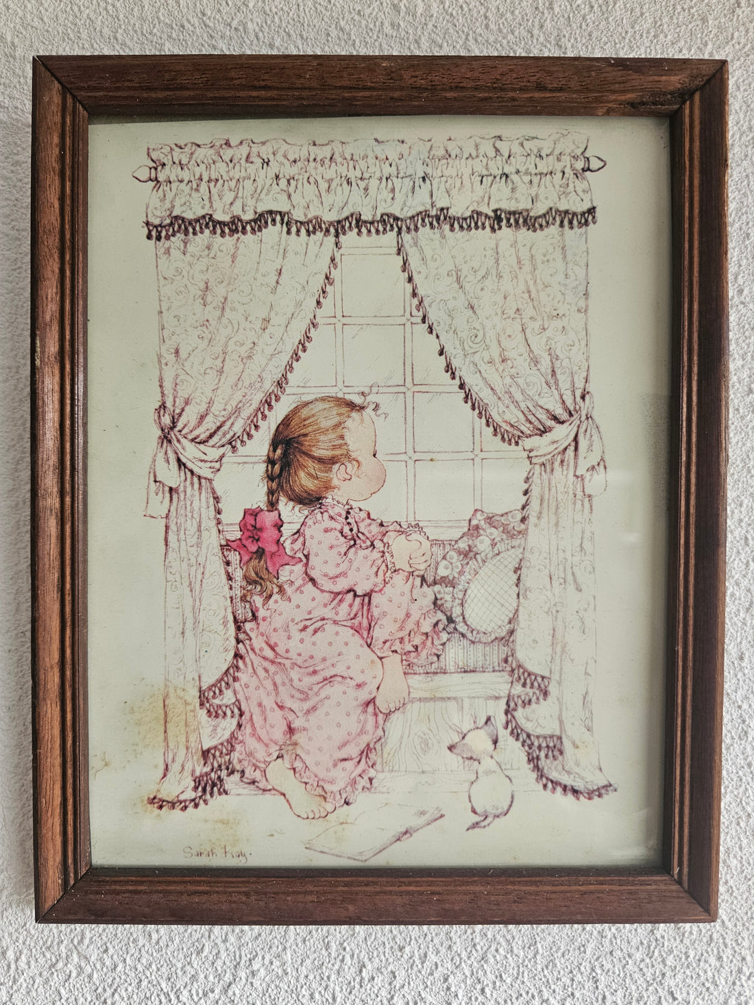 Sarah Kay wanddecoratie "meisje bij het raam"