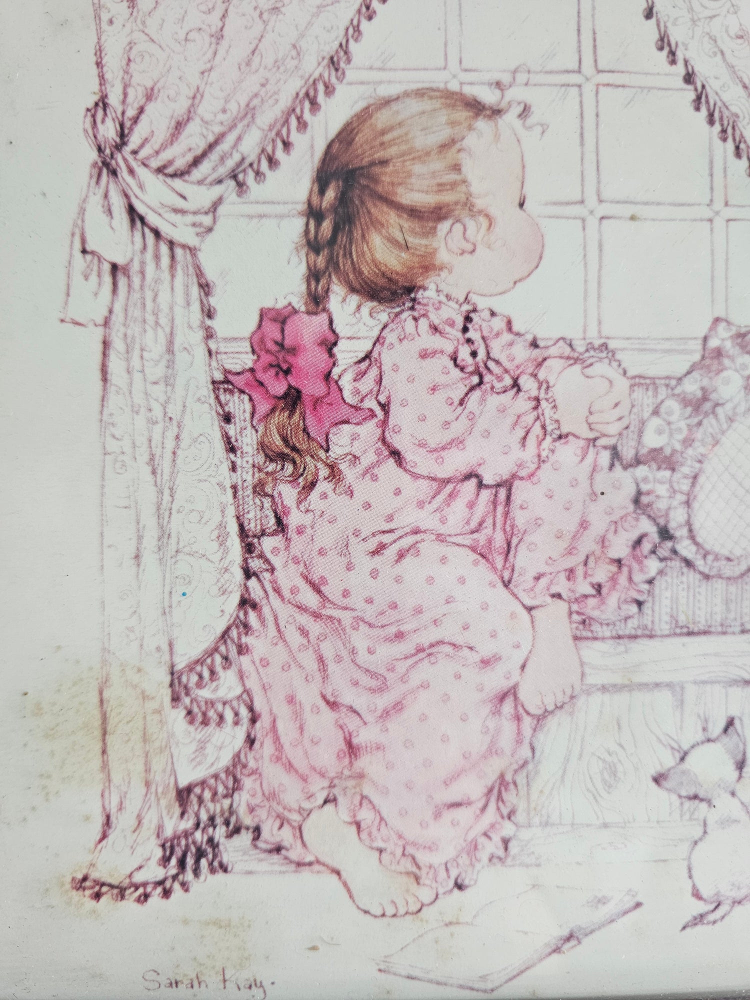 Sarah Kay wanddecoratie &quot;meisje bij het raam&quot;