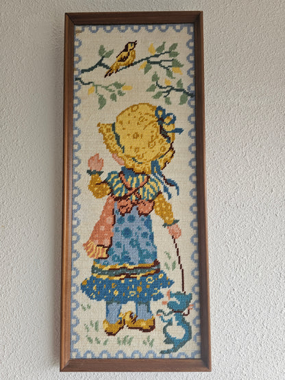 Sarah Kay ingelijste borduurwerk