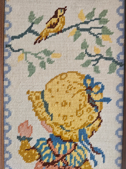 Sarah Kay ingelijste borduurwerk