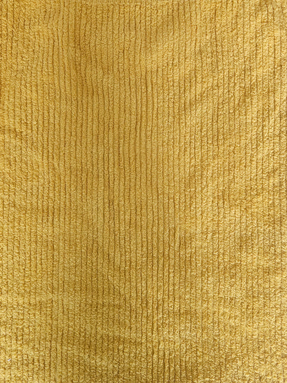 Chenille sprei vintage okergeel 142 x 207 cm