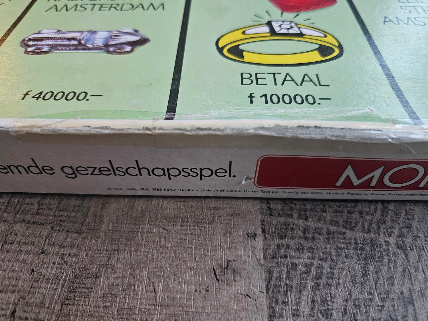 Monopoly Parker editie Nederlands met gulden en metalen pionnen