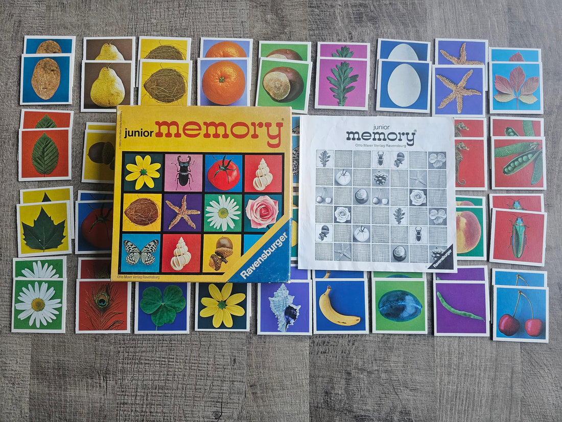 Ravensburger Junior memory 1969 – compleet spel 72 kaartjes