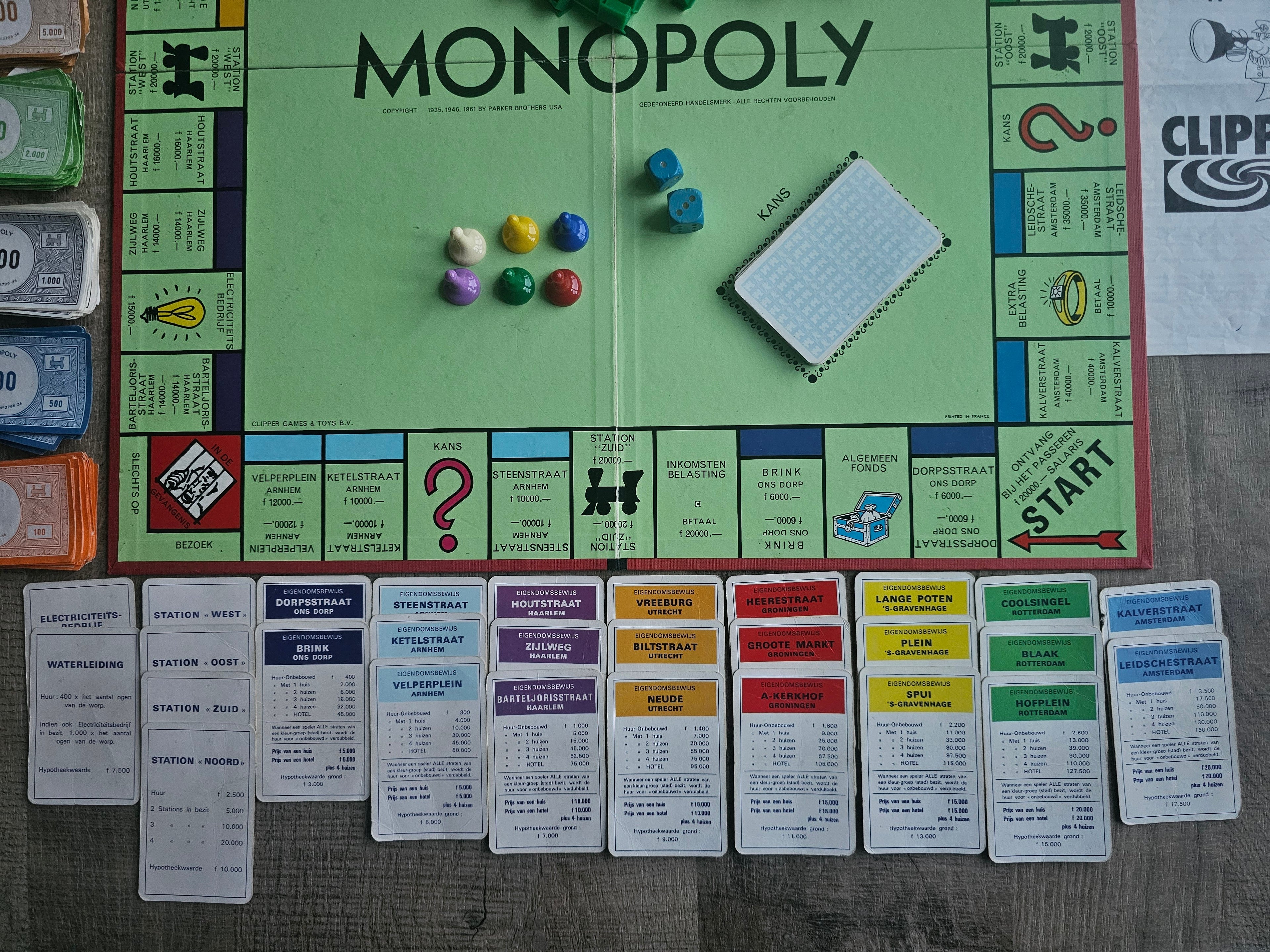 Clipper Monopoly bordspel guldens