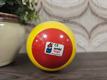Ambi Toys vintage Twinkle Bal – kleurrijke speelbal met belletje