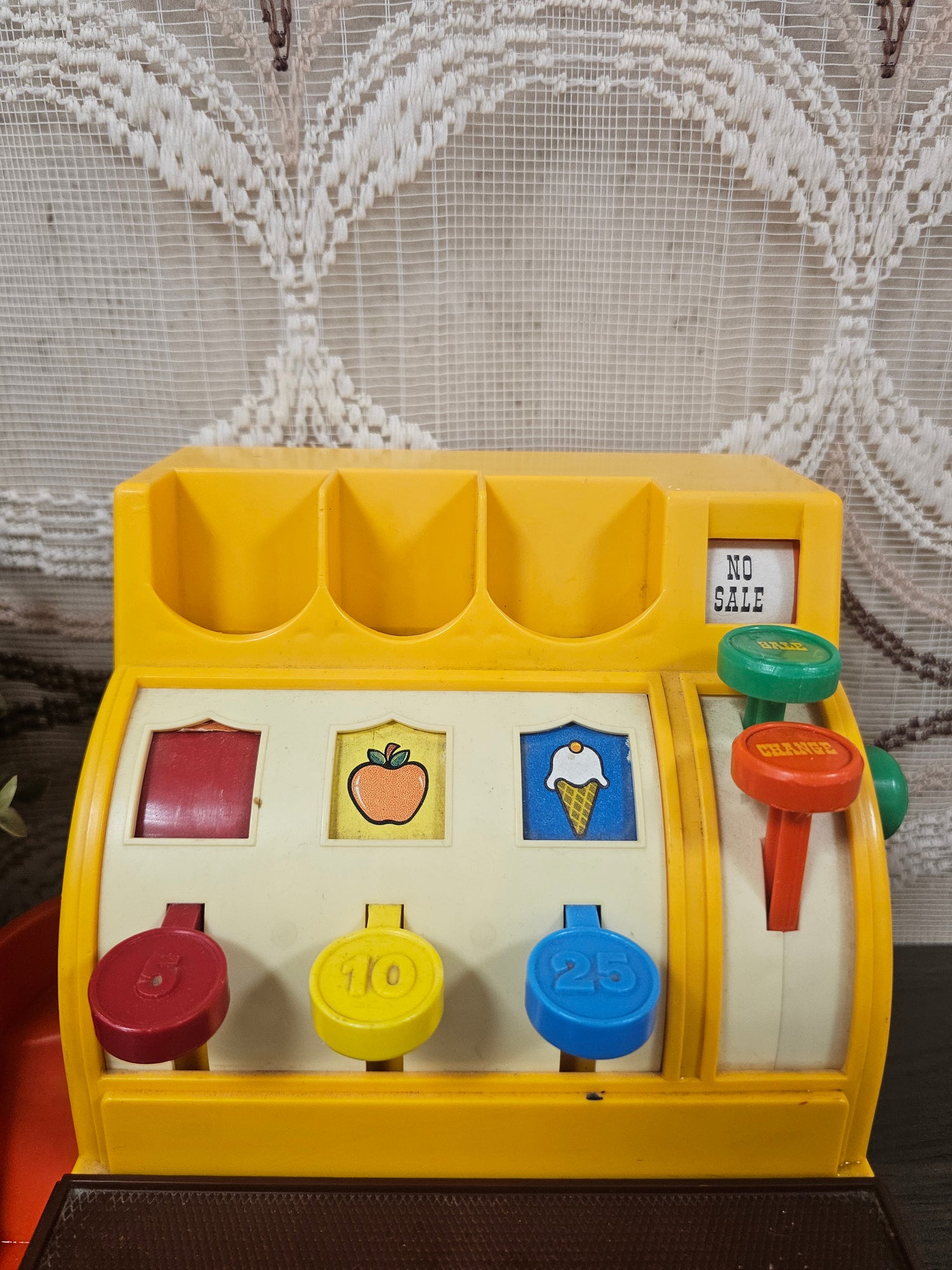 Fisher Price kassa – vintage cash register jaren ’70