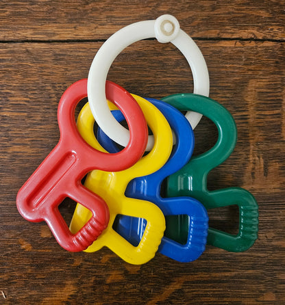 Ambi Toys sleutels aan witte ring jaren ’70/’80