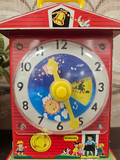 Fisher Price music box teaching clock