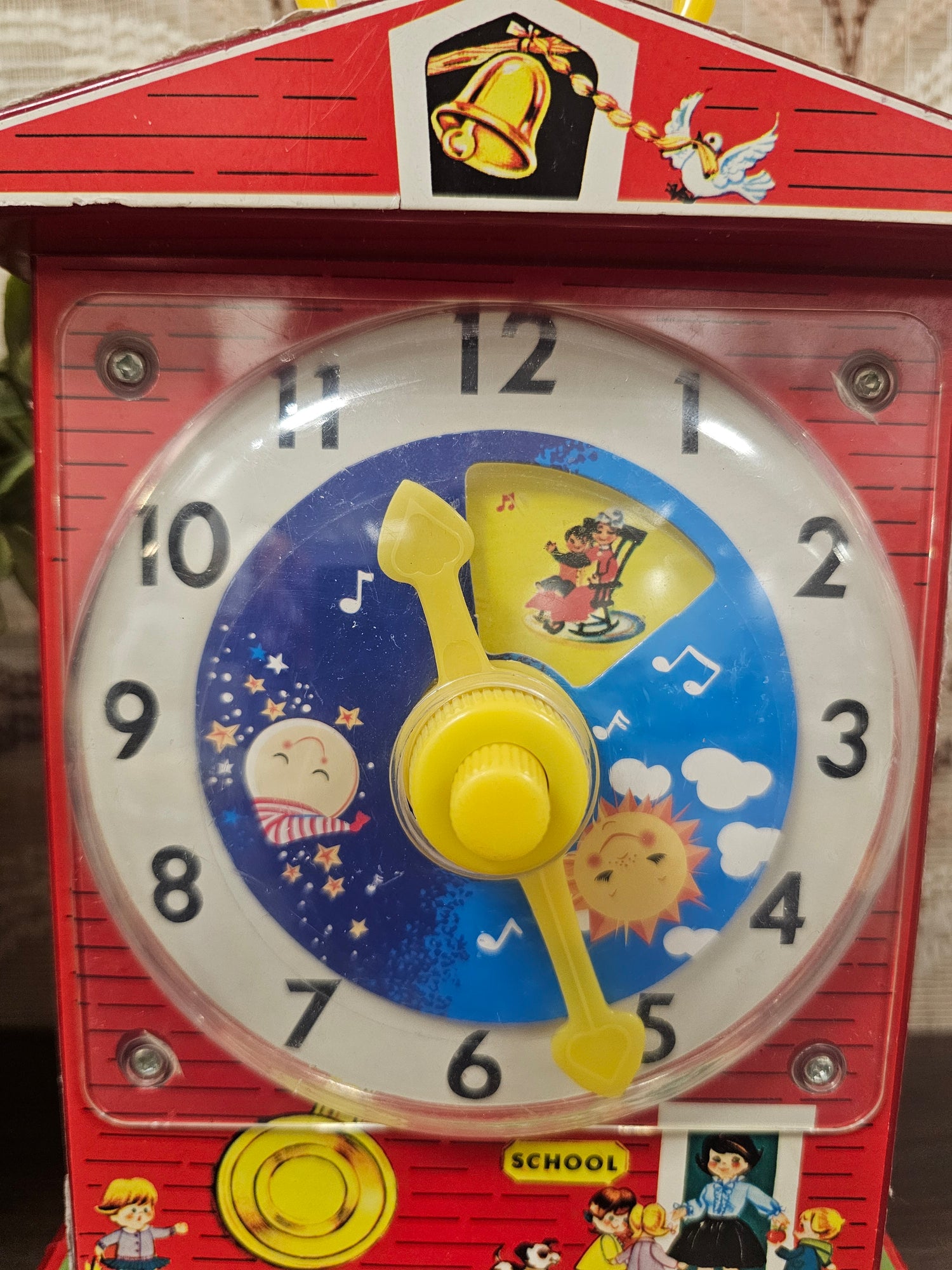 Fisher Price music box teaching clock