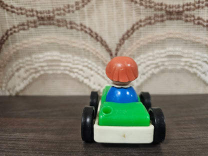 Fisher Price groene auto vintage poppetje jaren ’70