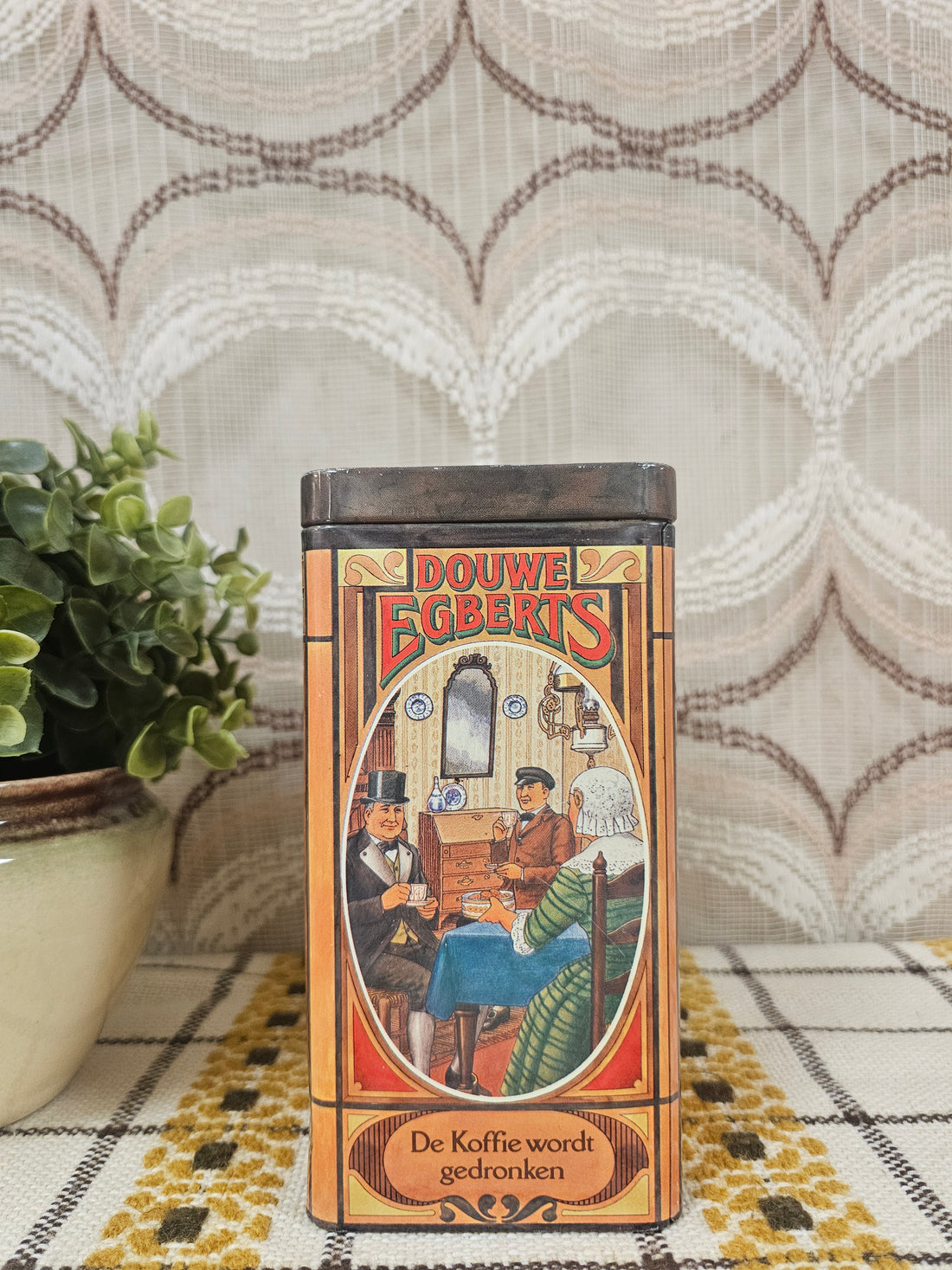 Douwe Egberts koffie bewaar blik