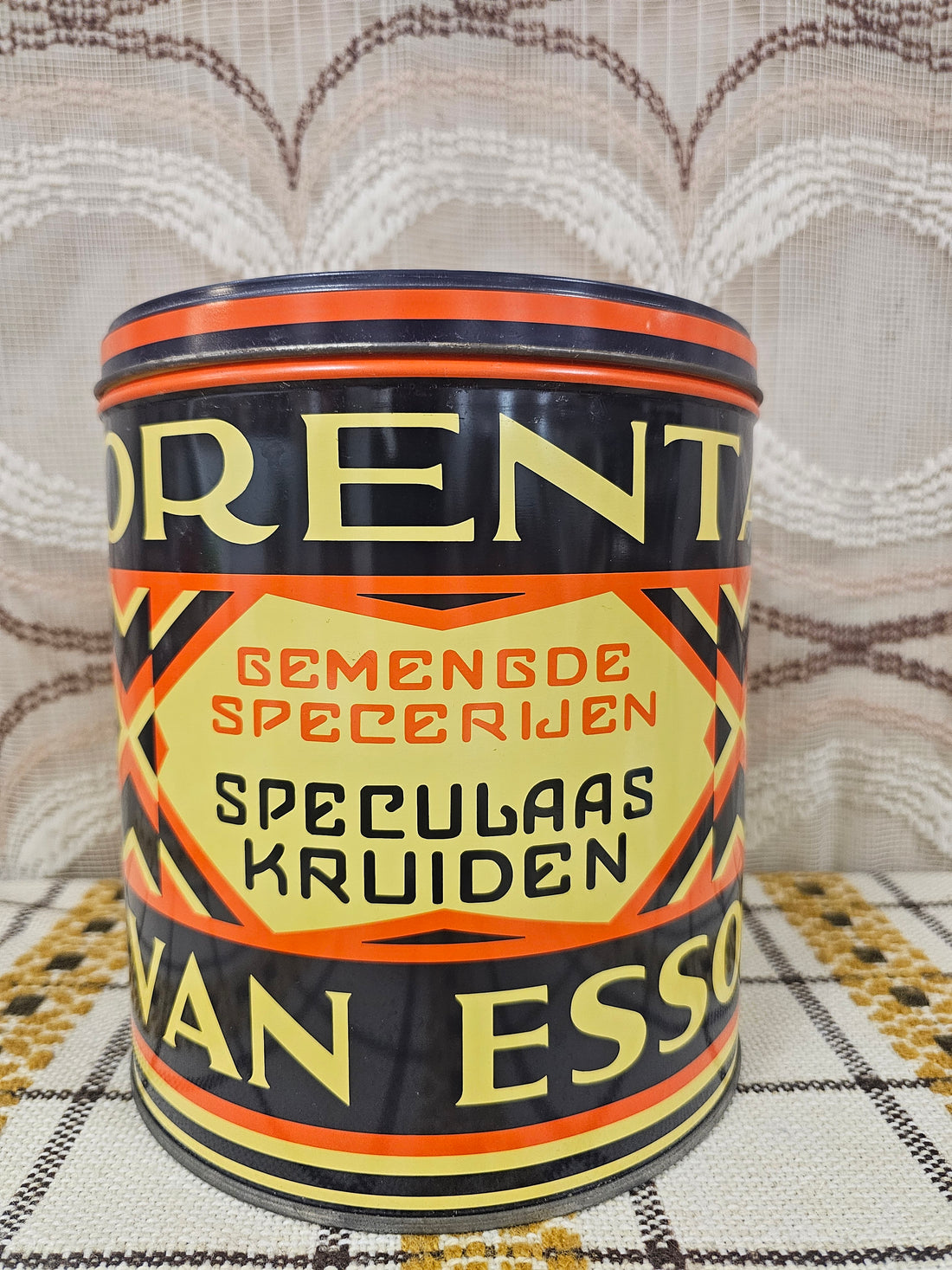 Orenta vintage blik speculaaskruiden art deco