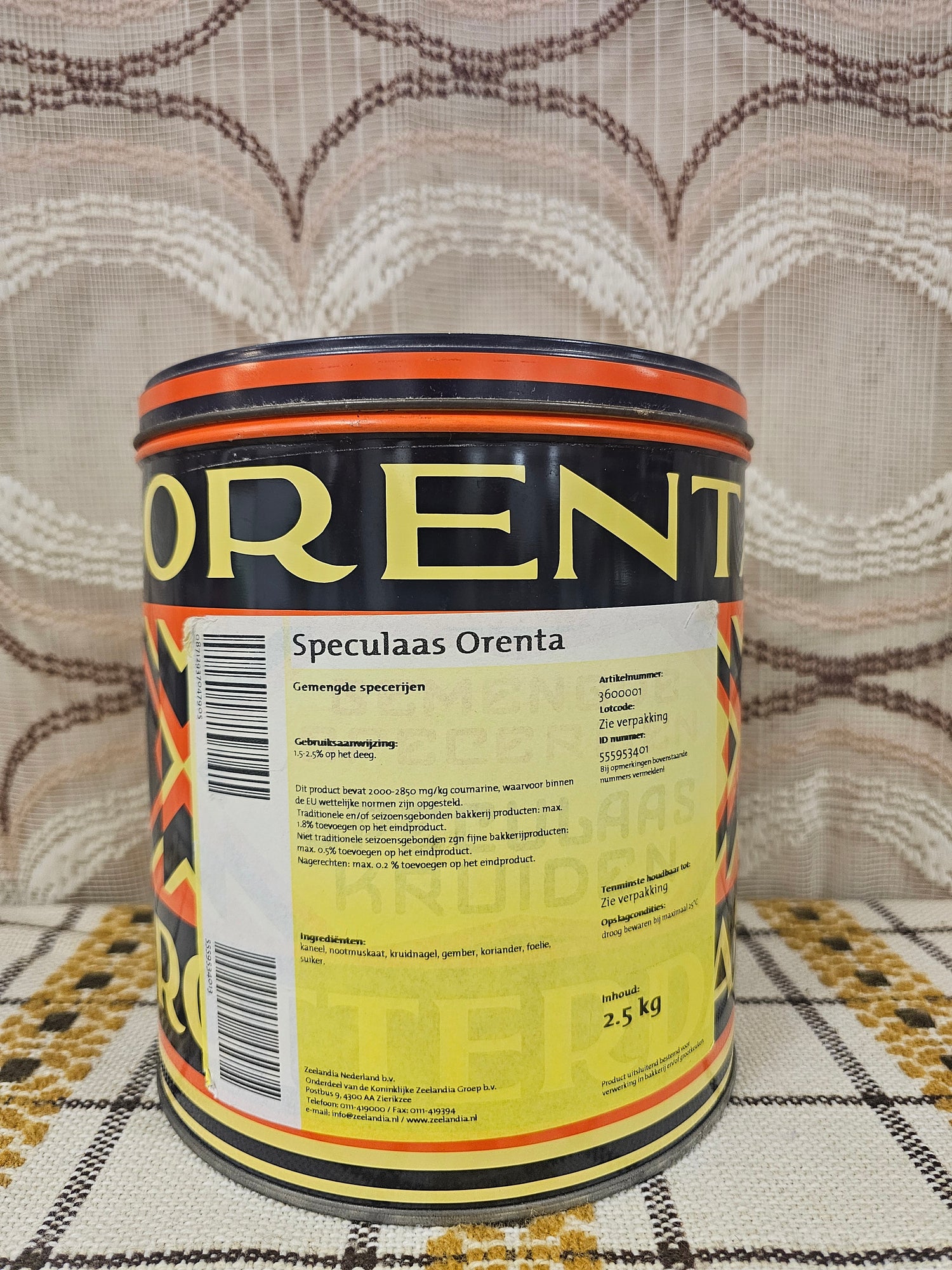 Orenta vintage blik speculaaskruiden art deco