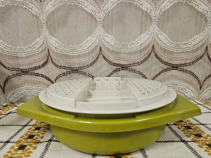 Tupperware vintage rasp olijfgroen