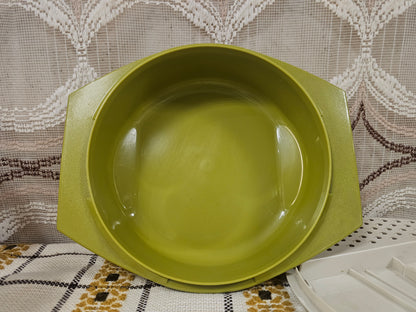 Tupperware vintage rasp olijfgroen