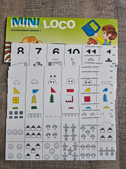 Mini loco kleuterpakket rekenen + ontwikkelingsoefeningen
