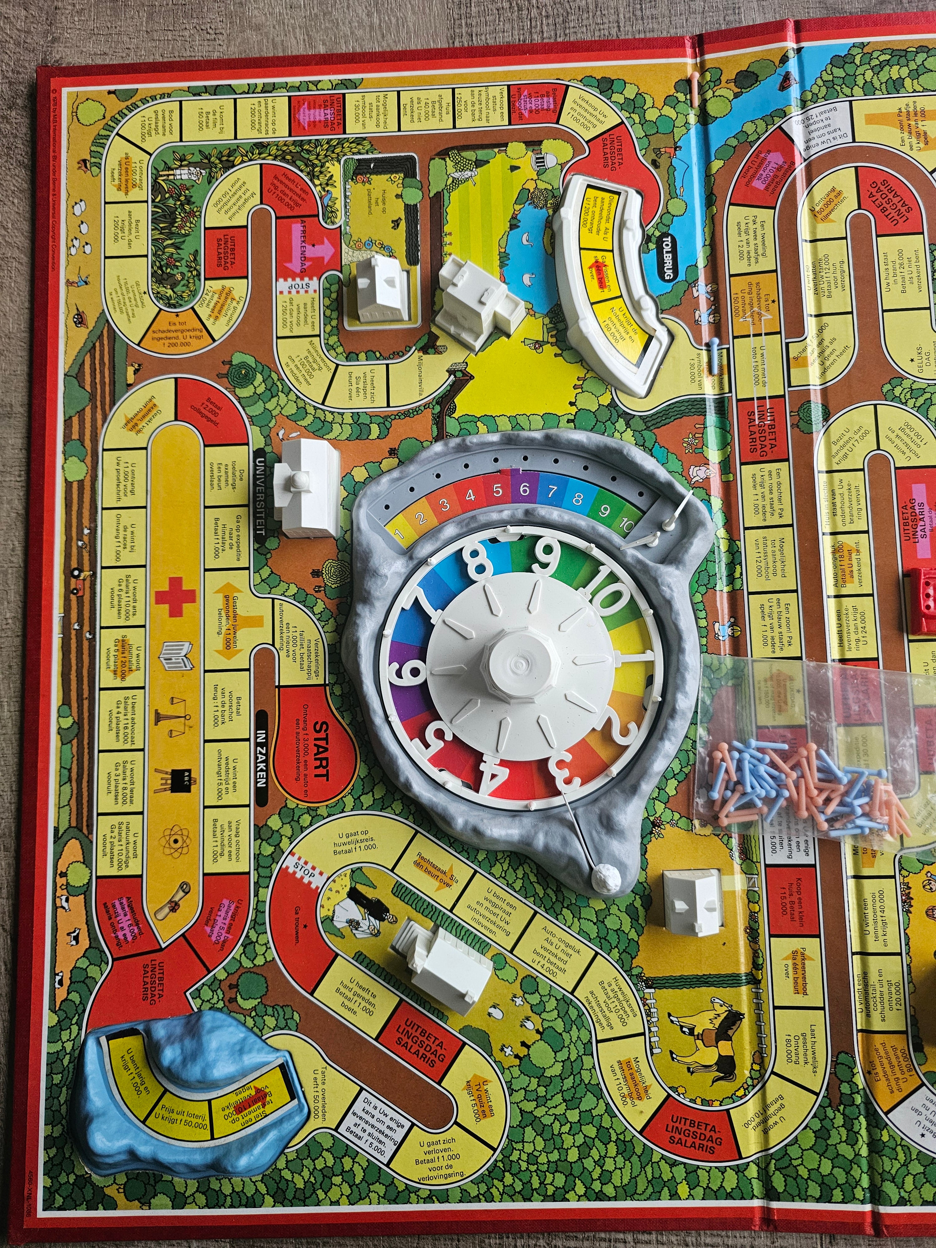 Levensweg bordspel – vintage editie